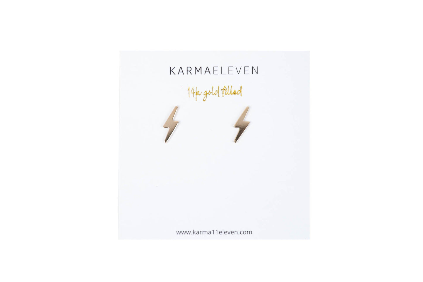 Lightning studs - 14K gold filled - Wholesale
