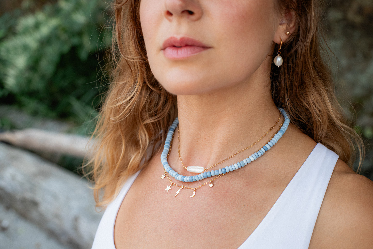 Blue Opal Necklace