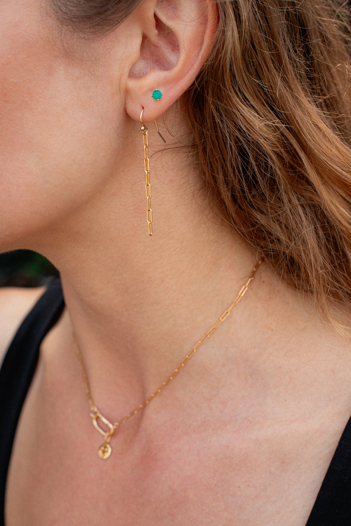 Long Paperclip Earrings