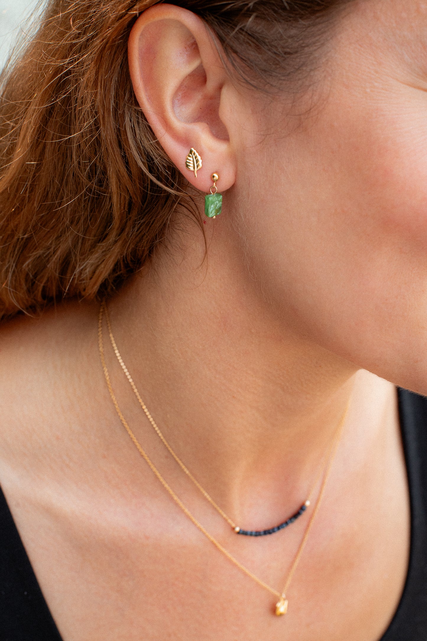 Leaf studs - 14K gold filled