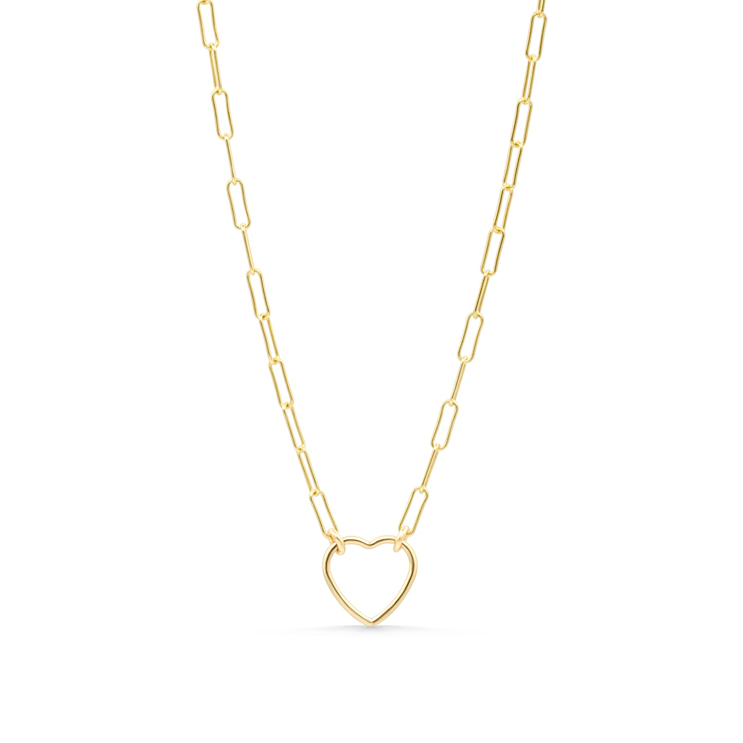 Heart Paperclip necklace - 14K gold filled