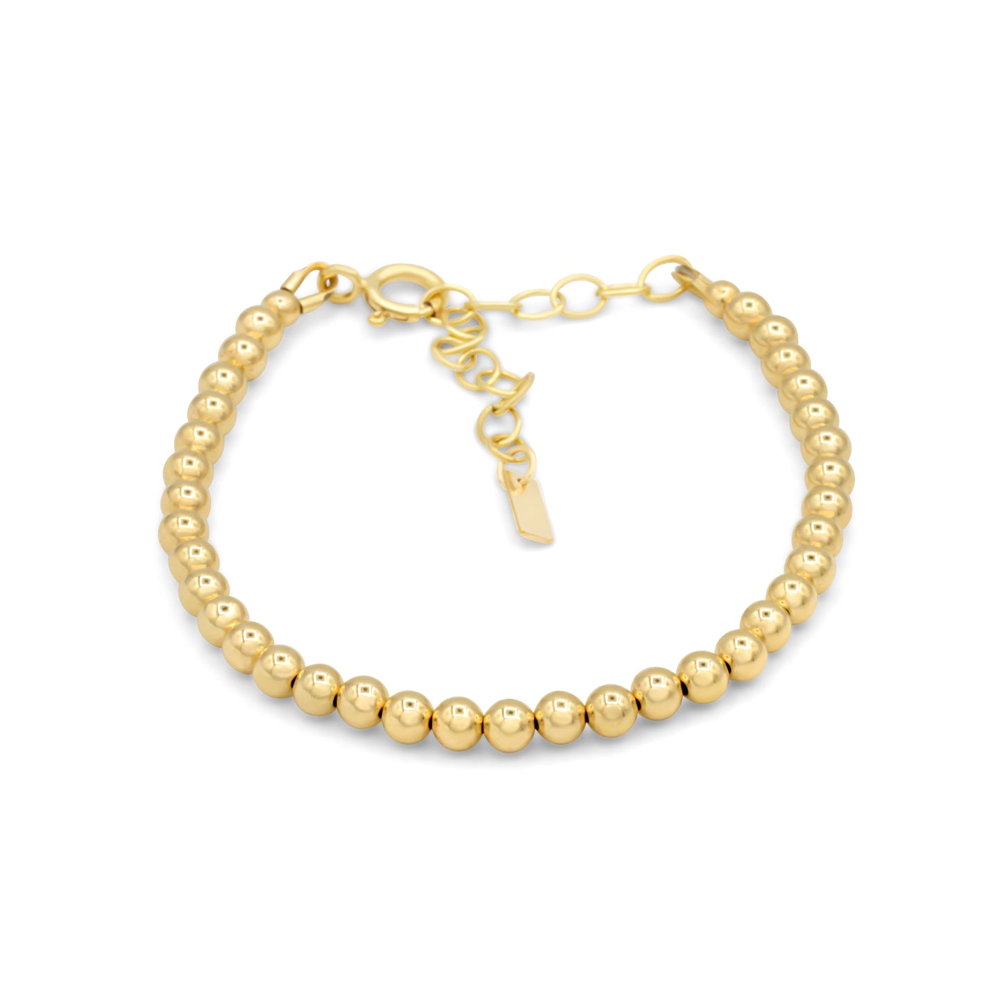Adjustable beaded bracelet - 14K gold filled