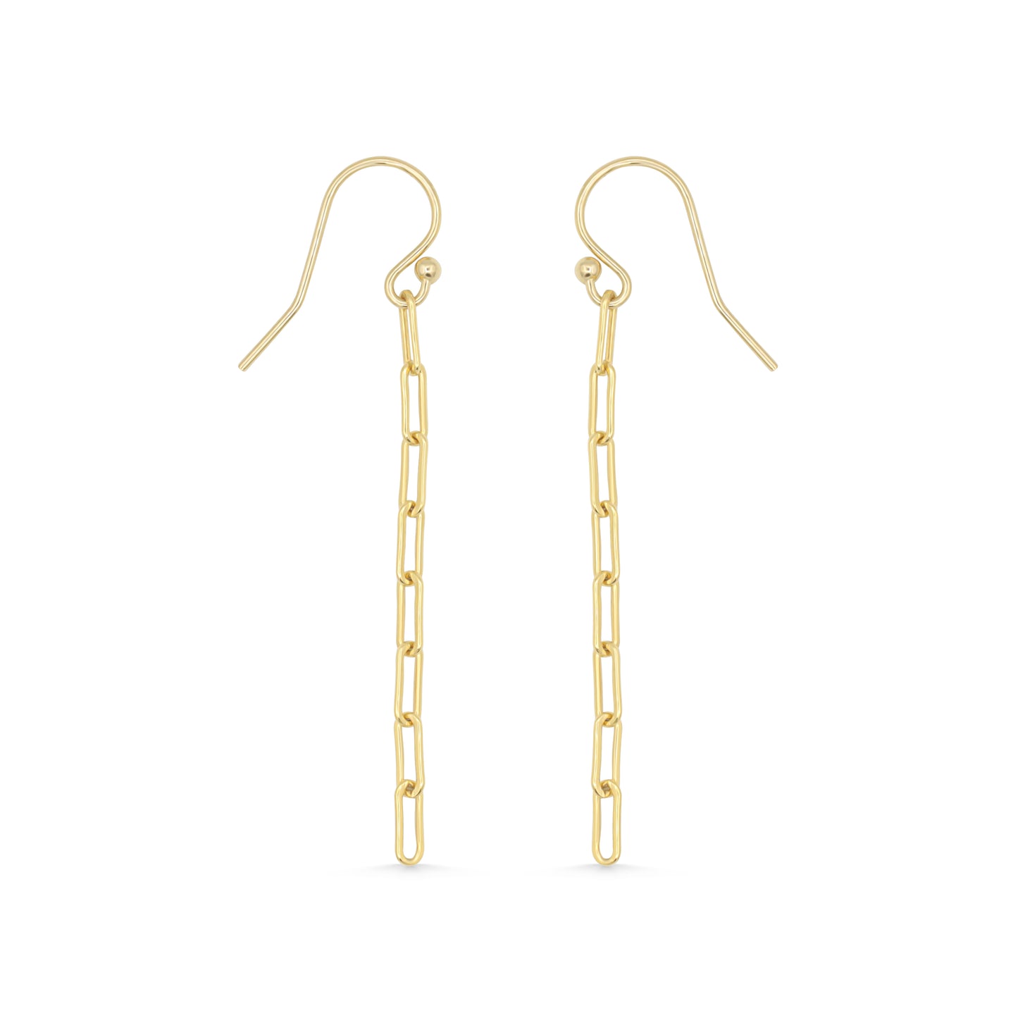 Long Paperclip Earrings