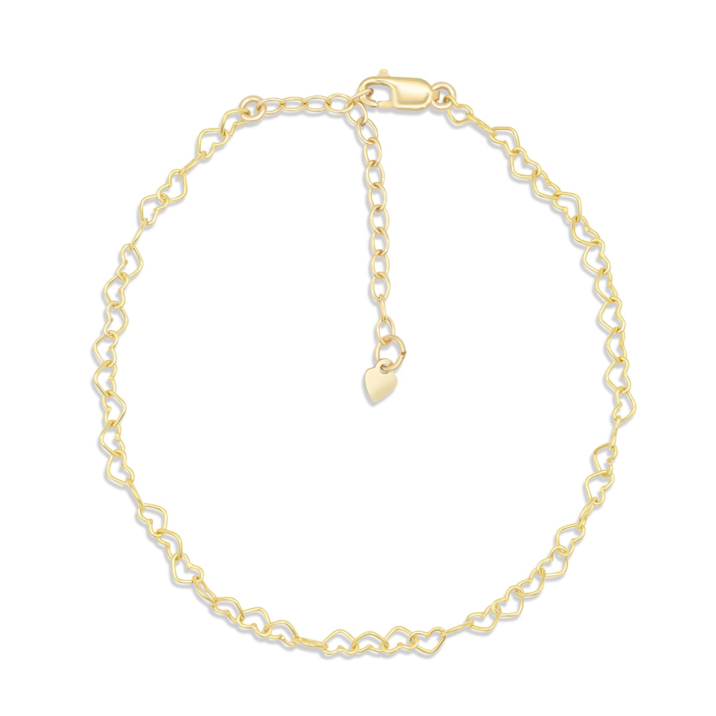 Adjustable heart bracelet - 14K Gold filled