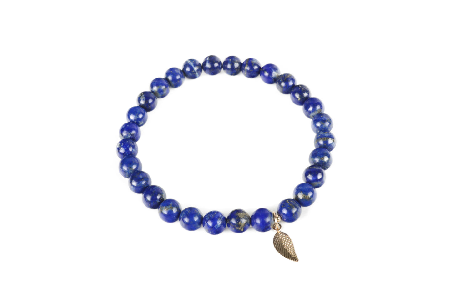 Lapis Lazuli Gold Fill Leaf