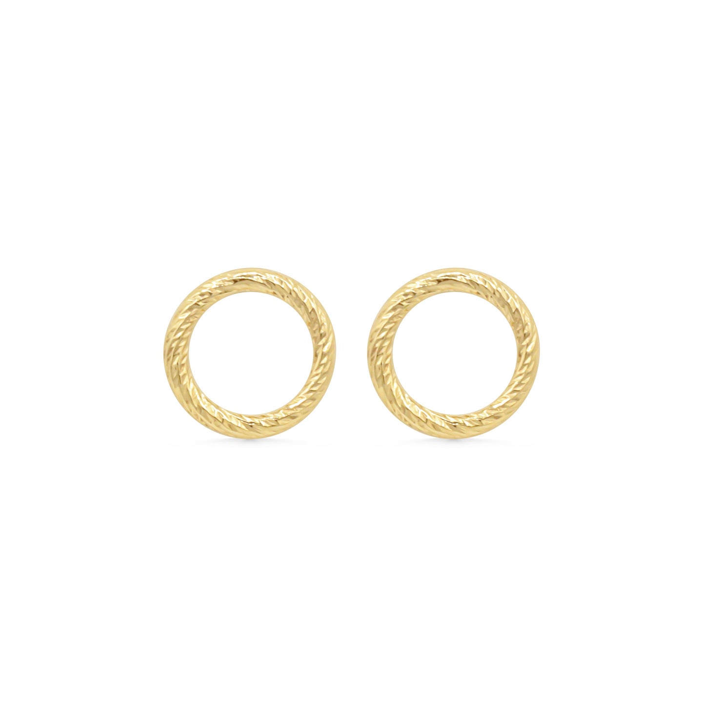 Sparkle circle studs - 14K gold filled - Wholesale