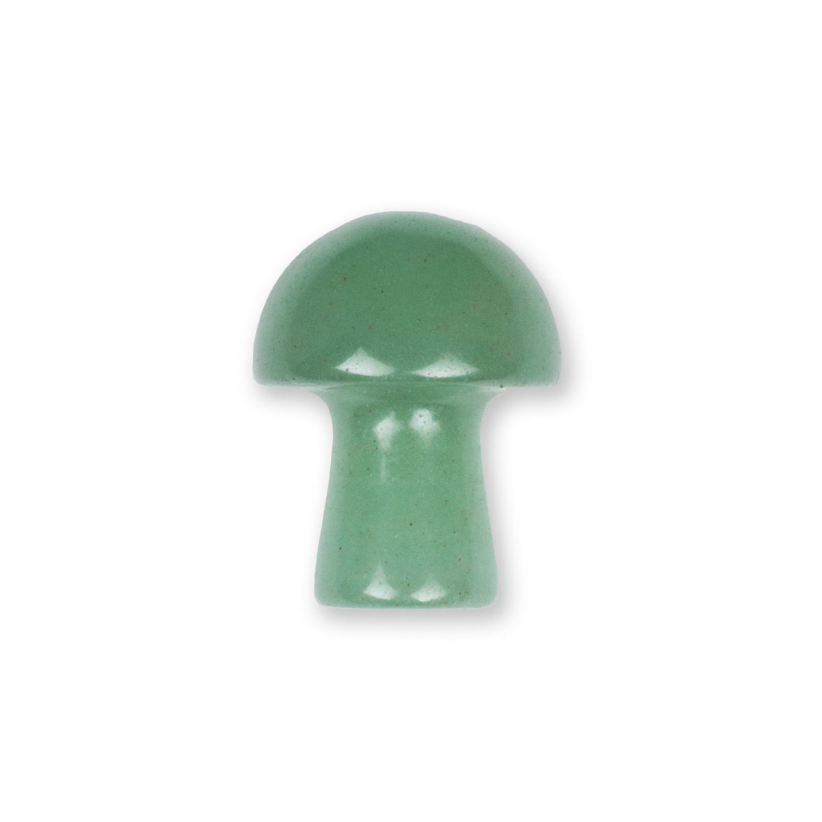 a green mushroom shaped object on a white background