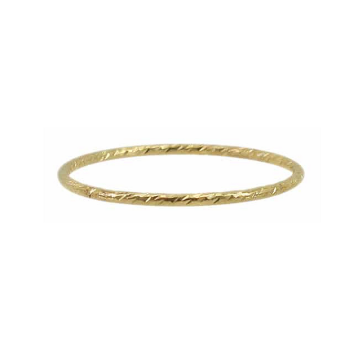 a gold ring with a thin band