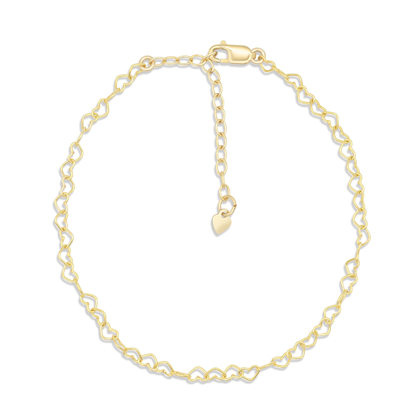 Adjustable heart bracelet - 14K Gold filled - Wholesale