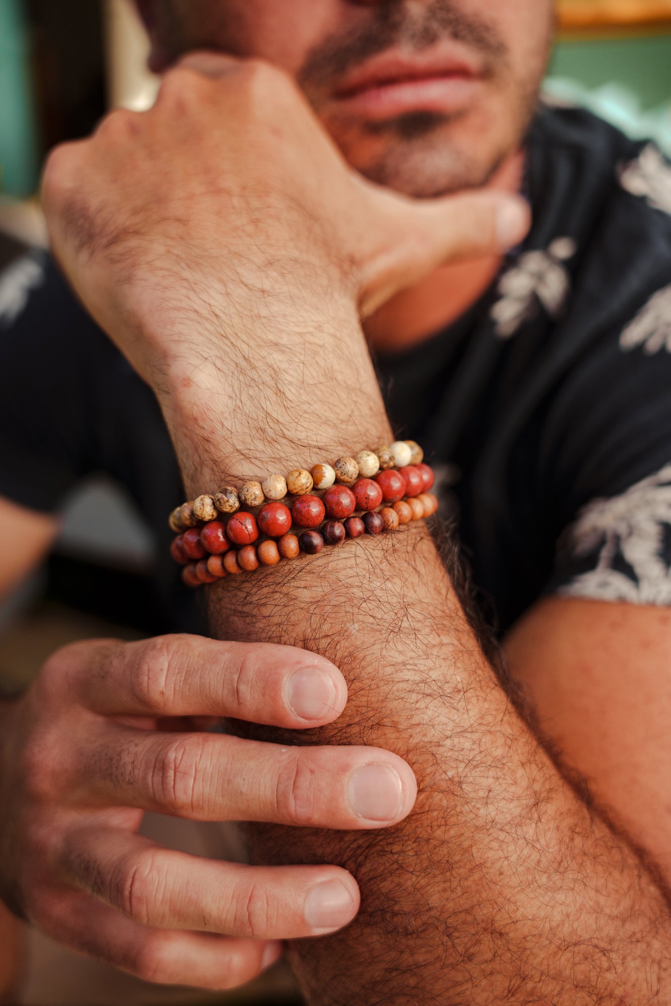 Men's Wooden Tiger's Eye