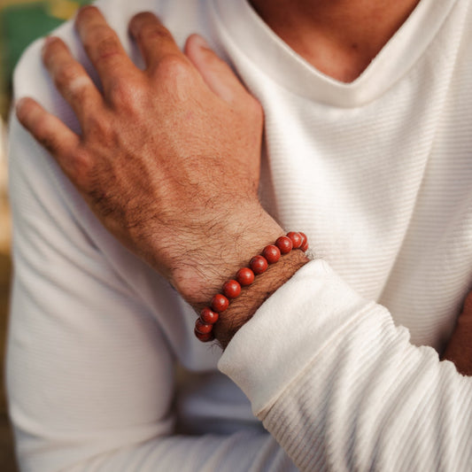 Men's Red Jasper 8mm