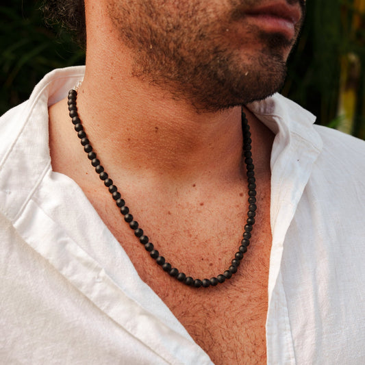 Men's Black Onyx Necklace