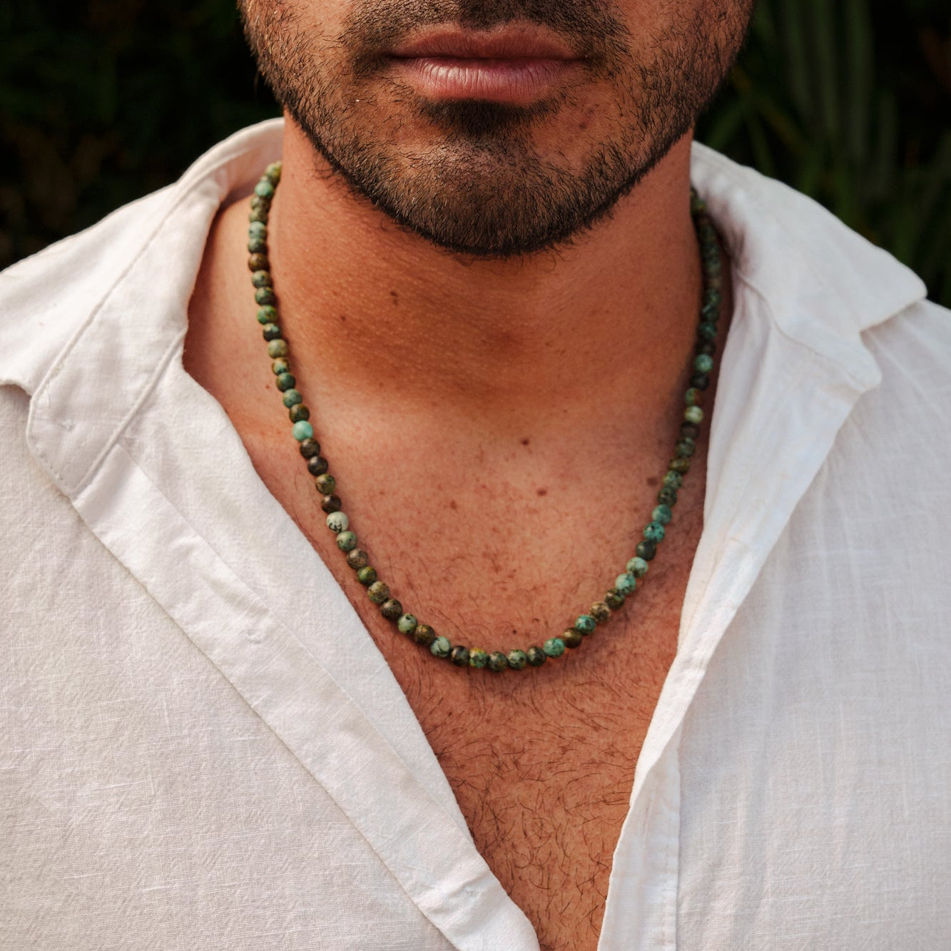 Men's African Turquoise Necklace