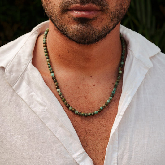 Men's African Turquoise Necklace