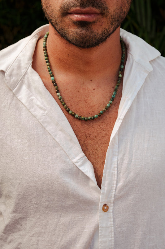 Men's African Turquoise Necklace