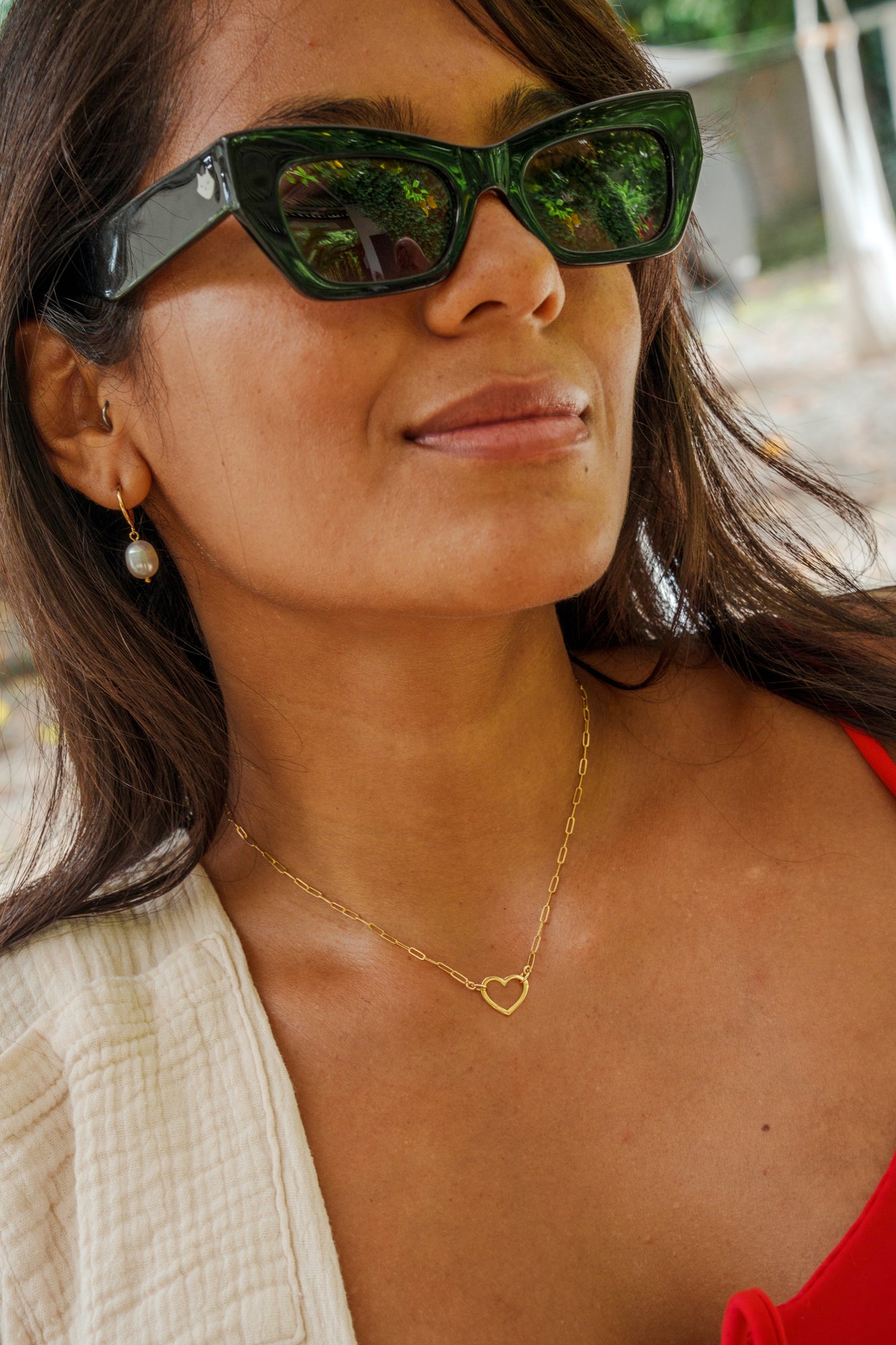 Freshwater Pearl Half Hoops - 14K gold filled