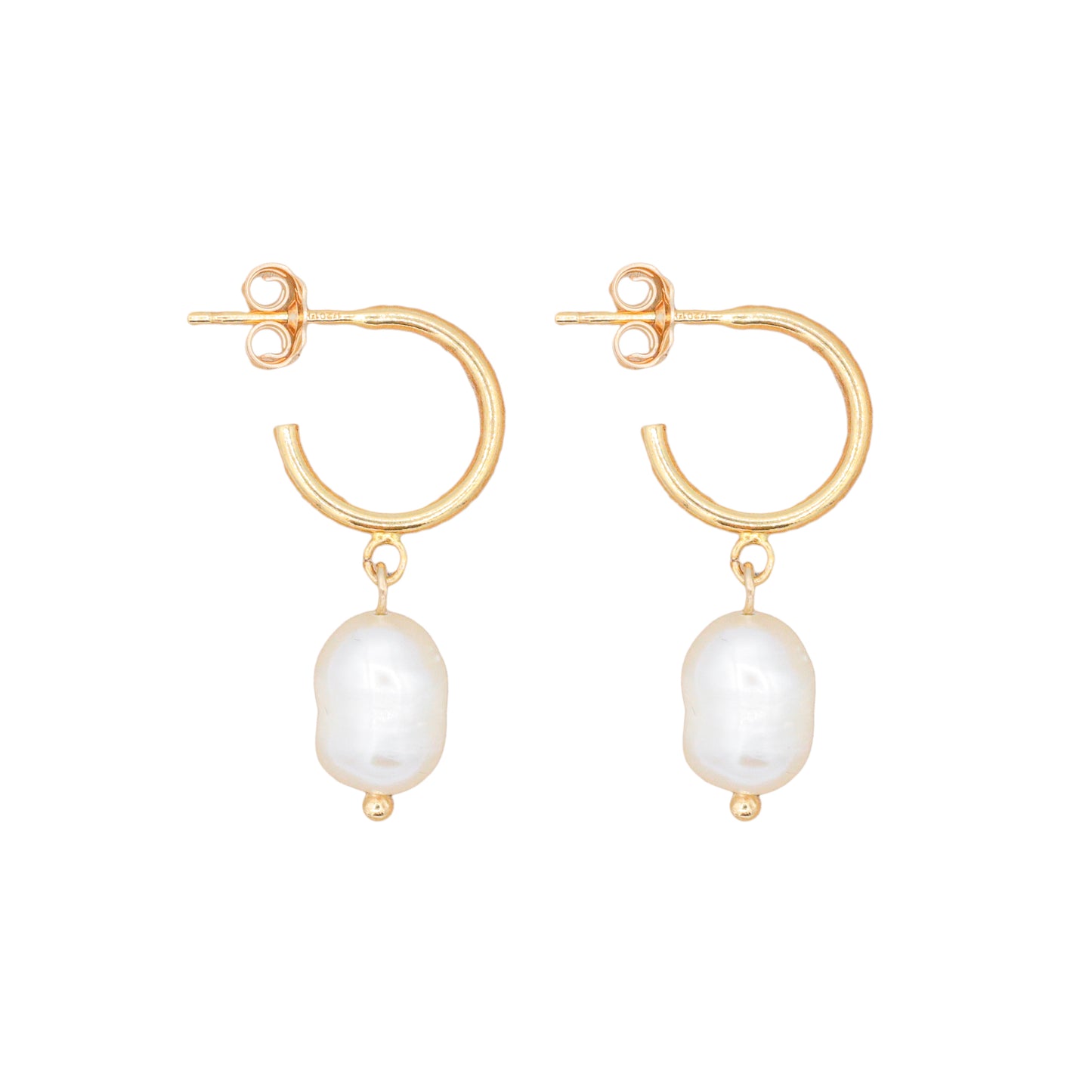 Freshwater Pearl Half Hoops - 14K gold filled