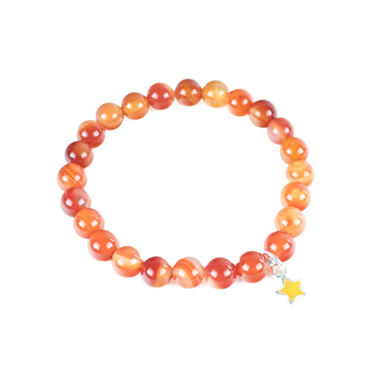 Kids -Carnelian with star [sterling silver]