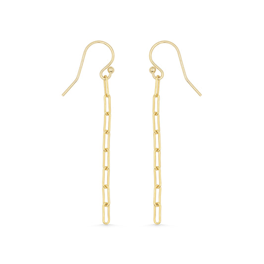 Long Paperclip Earrings