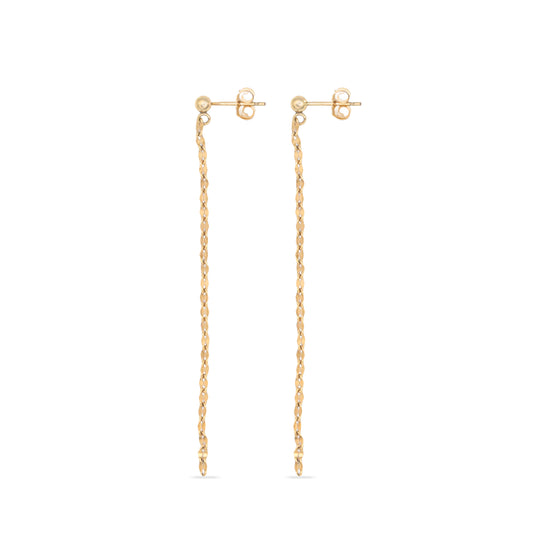 Long Gold Filled Sparkly Earrings