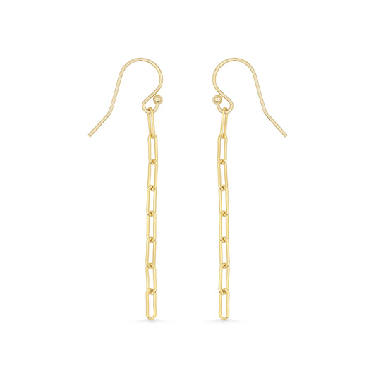 Long Paperclip Earrings - Wholesale