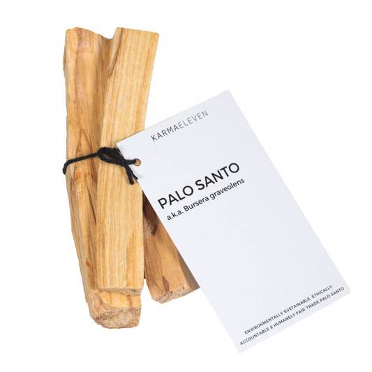 a package of palo santo on a white background