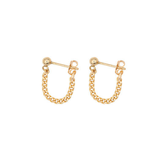 Curb chain studs - 14K gold filled - Wholesale