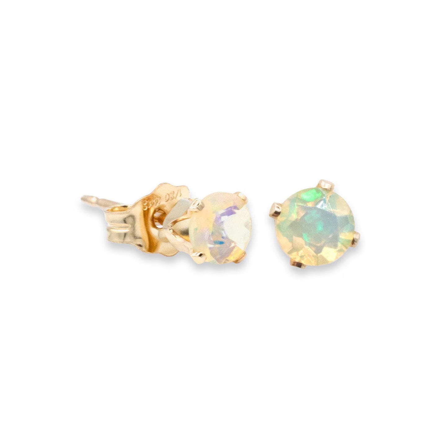 Ethiopian opal studs - 14K gold filled