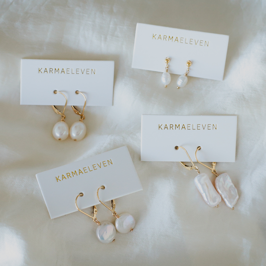 Jumbo Pearl Leverback earrings - 14K gold filled