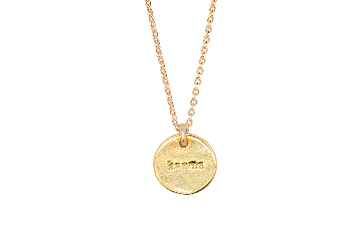 Karma Necklace - 14K gold filled + gold vermeil