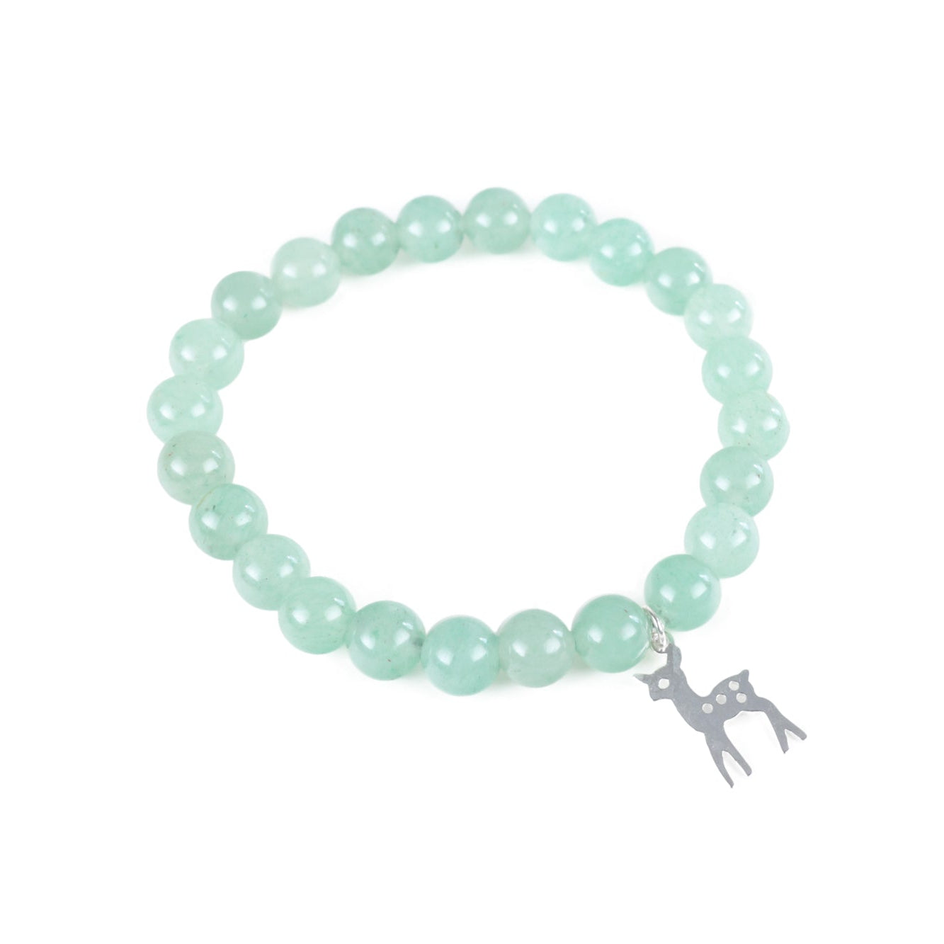 Kids -Aventurine with deer [sterling silver]