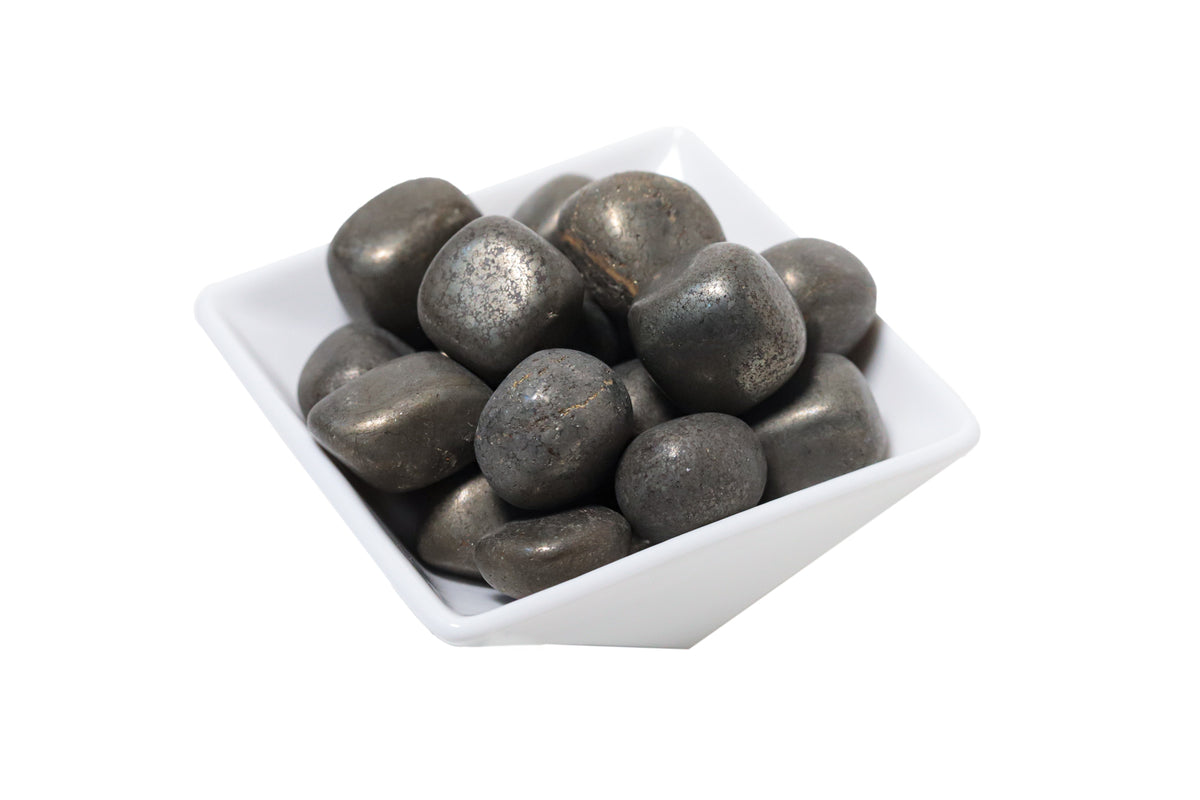 Smooth Pyrite tumbled  [Pack of 10]