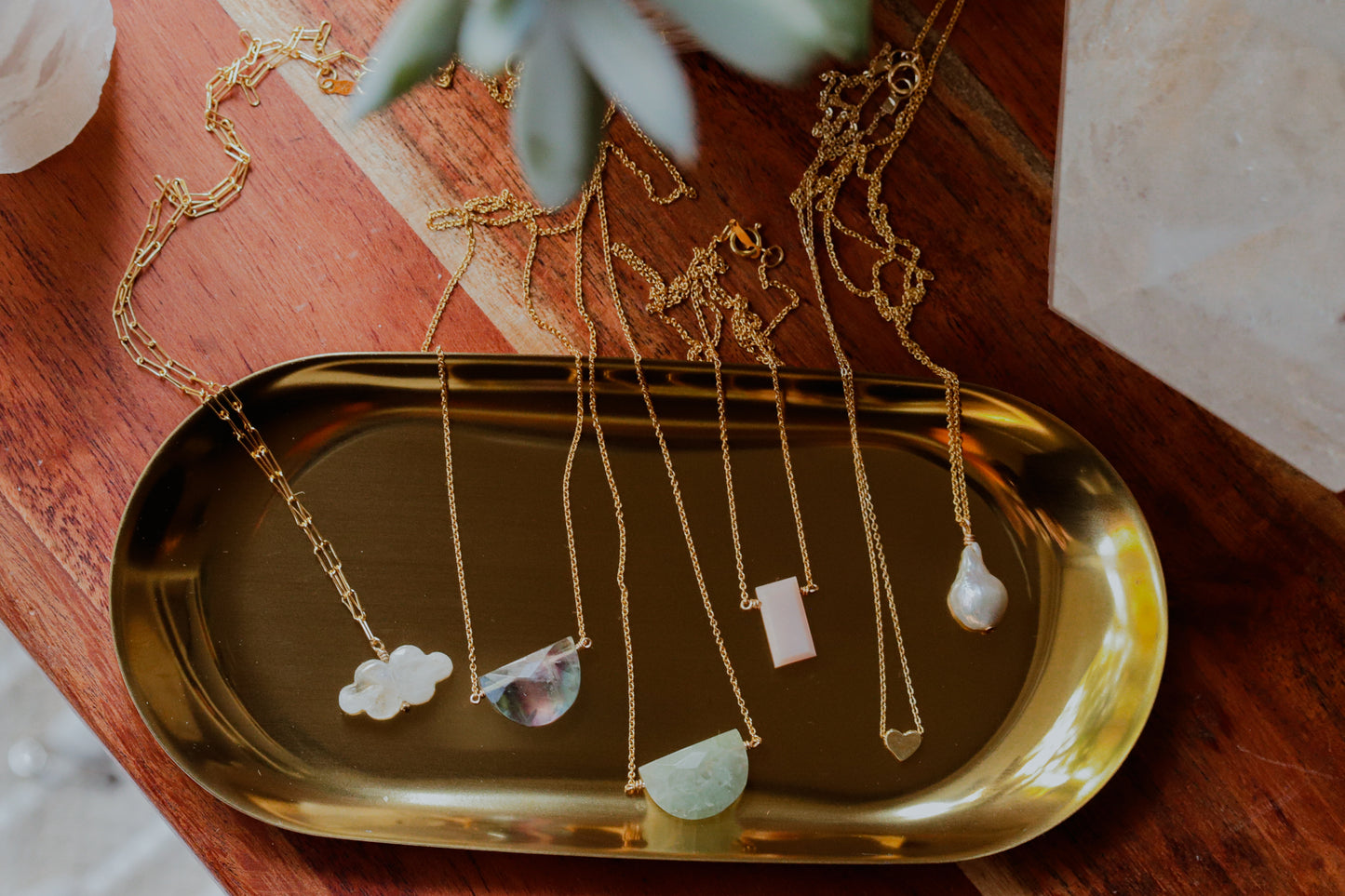 Fluorite Pendant - 14K gold filled