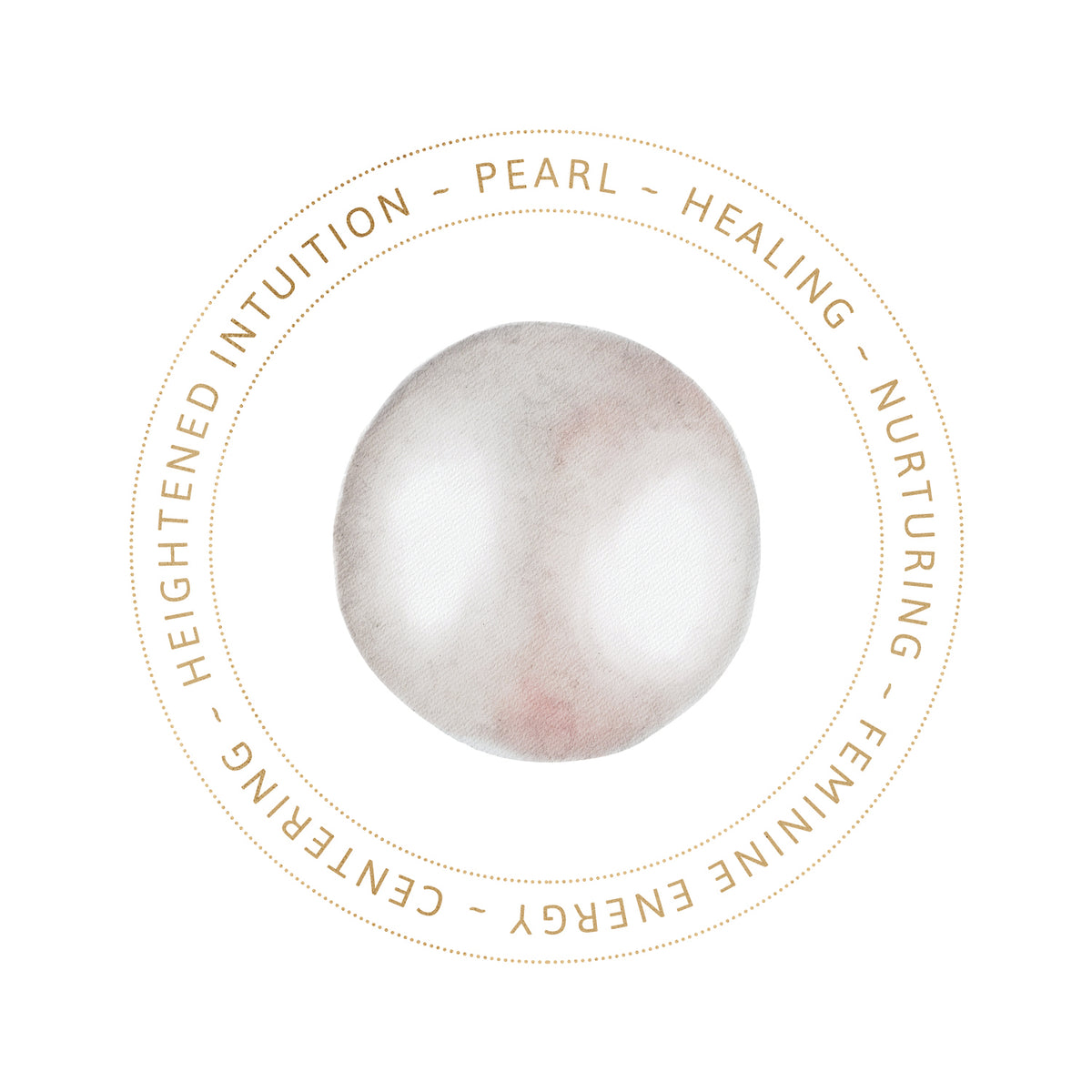 Pearl Disc Necklace - 14K gold filled
